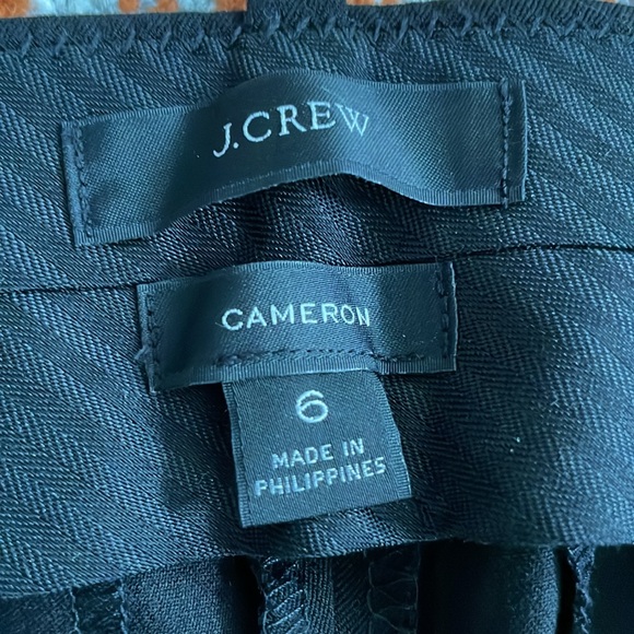 JCrew Cameron black bi-stretch cotton pant NWOT - Picture 3 of 6